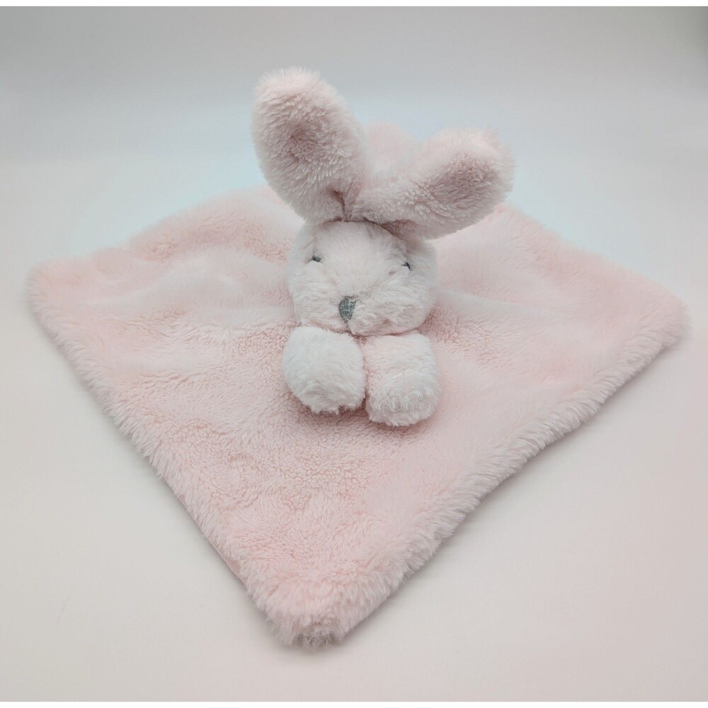 Manhattan Kids Pink Bunny Rabbit Plush Lovey Security Blanket 12" Soft